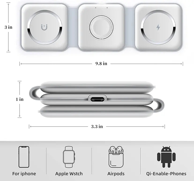 3 In 1 Wireless Charging Pad
