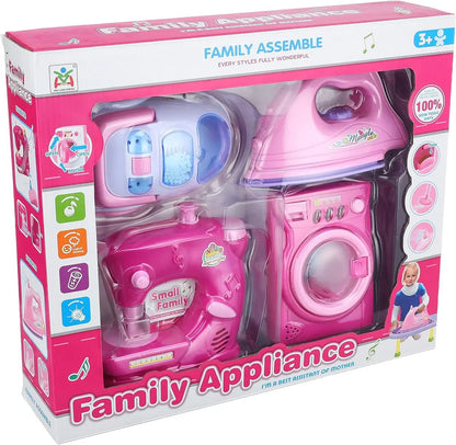 Electric washing machine iron set