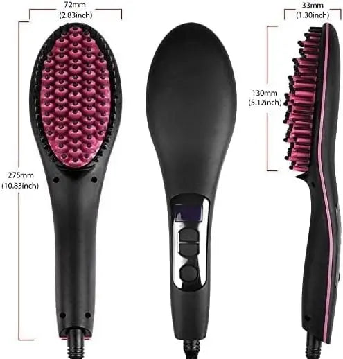 Simply 2 in 1 Hair Curler and Straightener Brush