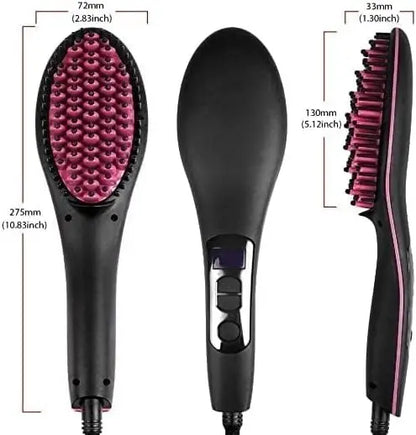 Simply 2 in 1 Hair Curler and Straightener Brush
