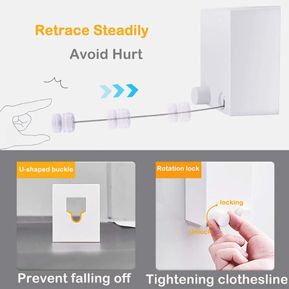 Retractable Clothesline 4.2M | حبل غسيل قابل للسحب بطول 4.2 متر
